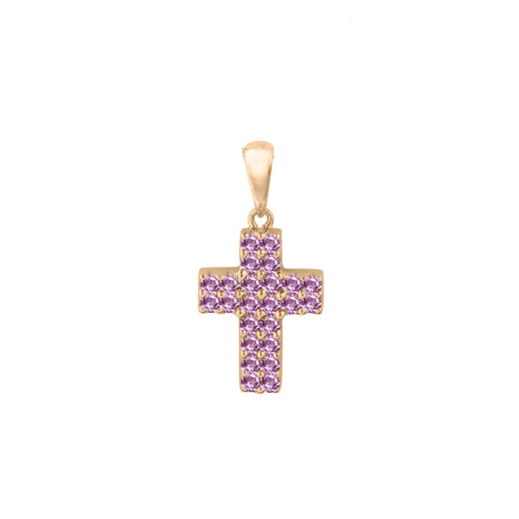 Cruz Amatistas Doble Catholic Sign - Kreuze