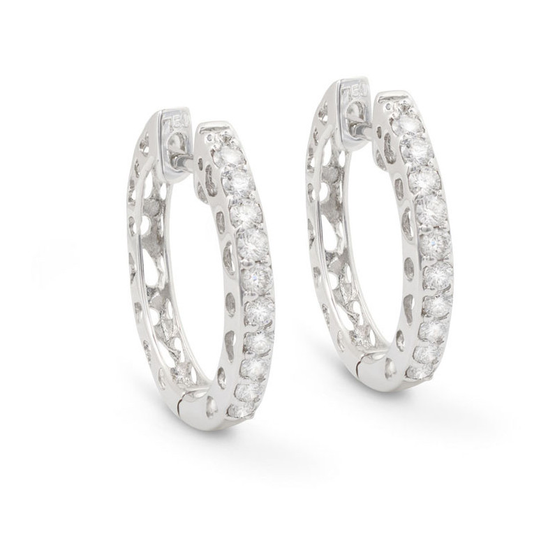 Pendientes Diamantes Aro Criolla - Pendientes de Novia