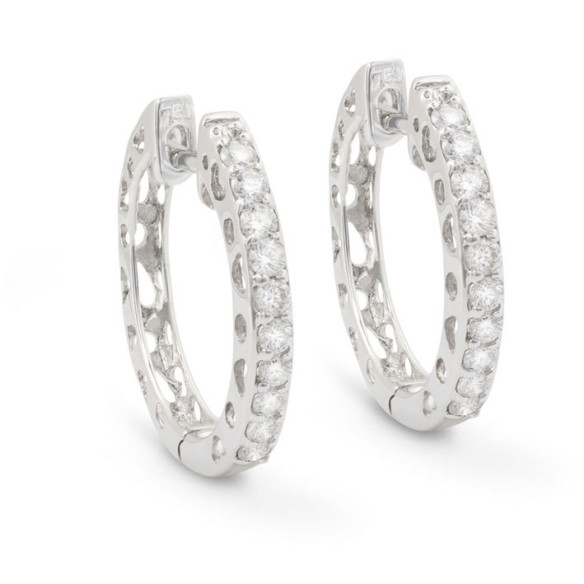 Diamant Ohrringe Aro Criolla - Brautohrringe