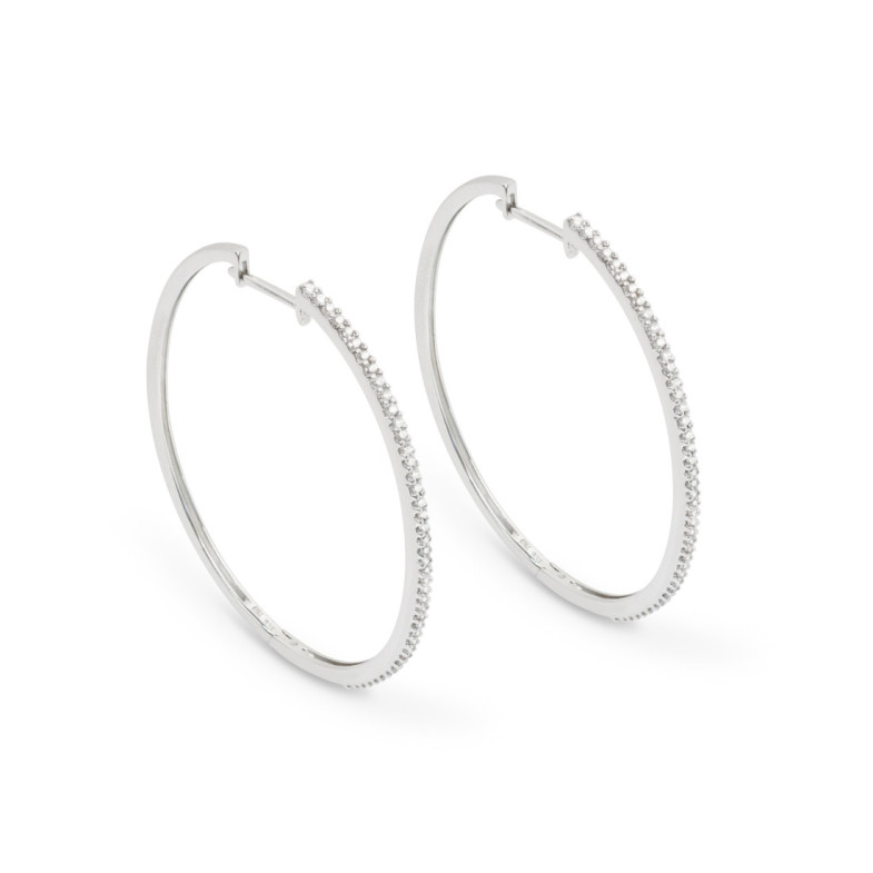 HOOP Gold Oval Hoop Earrings - Bride earrings