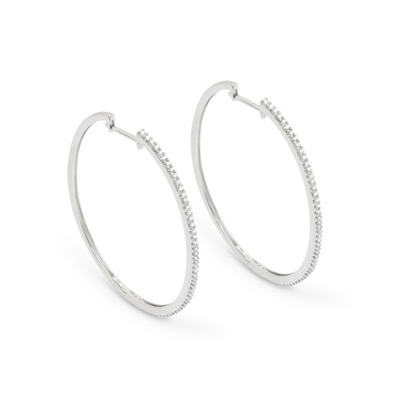 HOOP Gold Oval Hoop Earrings - Bride earrings
