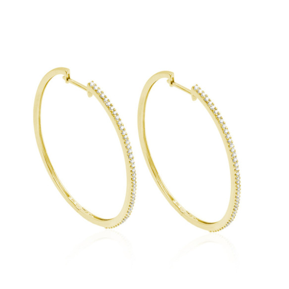 Orecchini Aro Ovale Oro Hoop - orecchini