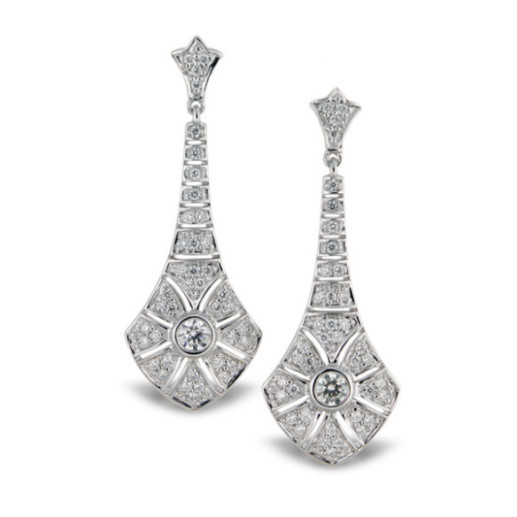 Diamant Ohrringe Alhambra - Brautohrringe