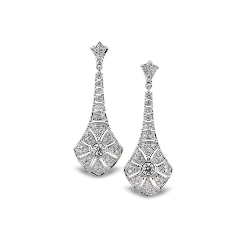 Orecchini di diamante Alhambra - Orecchini della sposa