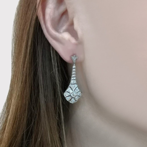 Brincos de diamante Alhambra - Brincos de noiva 2
