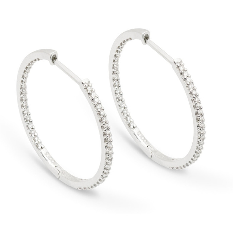 Pendientes Aro Oro Hoop - Pendientes de Novia