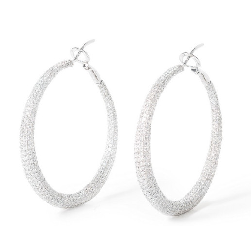 Pendientes Diamantes Maxi Aro - Alta Joyería