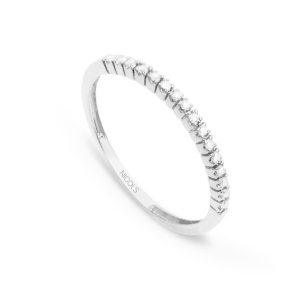 Anillo Diamantes Azalea 0.09 Oro Blanco - Talla Brillante