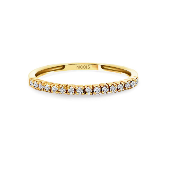 Anillo Diamantes Azalea 0.09 Oro Amarillo - ANILLOS