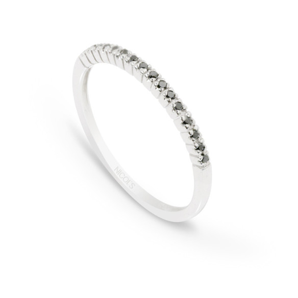 Azalea Black Diamond Ring 0.09 - Brilliant Cut
