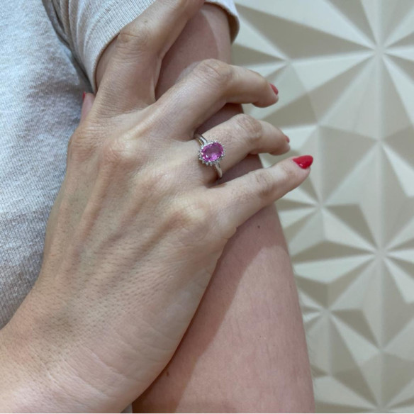 Ring Sapphiro Rosa Orla Dalia 1.90 - Saphiringe