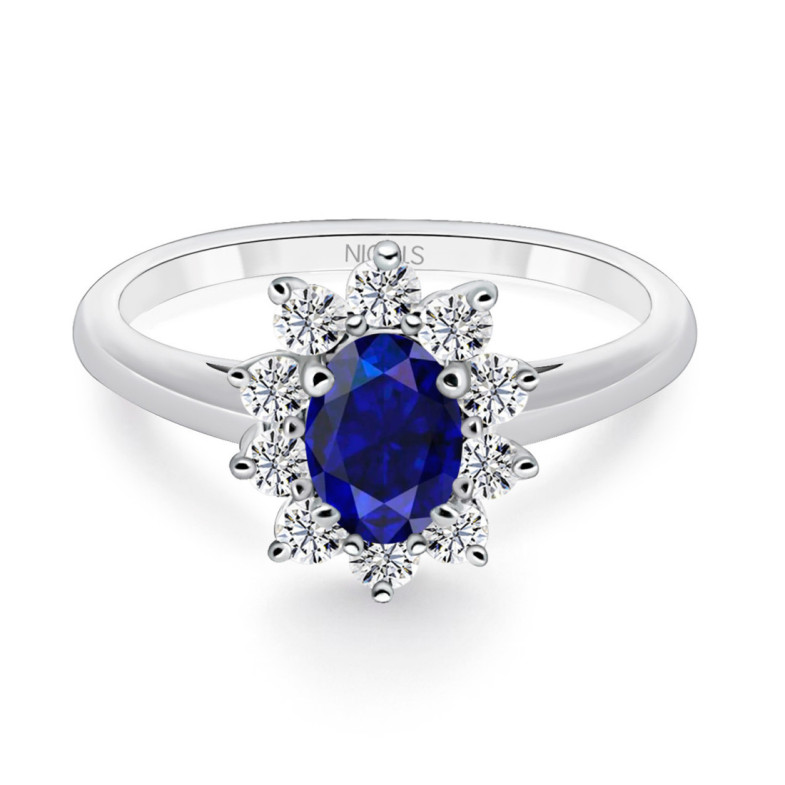Anillo Zafiro Dalia 1.30 - Anillos de Zafiro