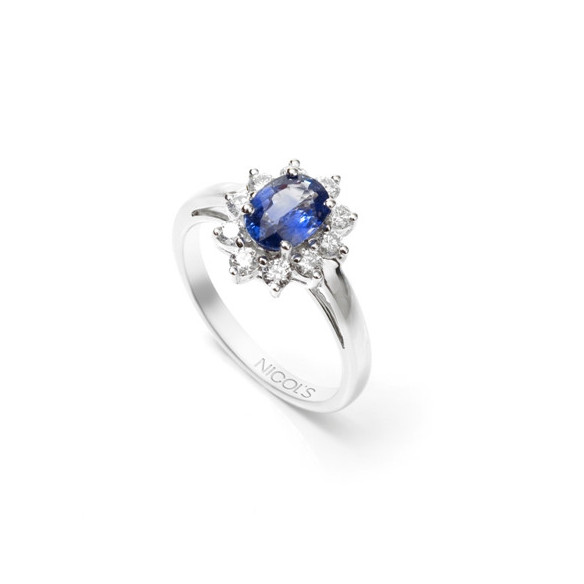 Anillo Zafiro Dalia 1.30 - Anillos de Zafiro