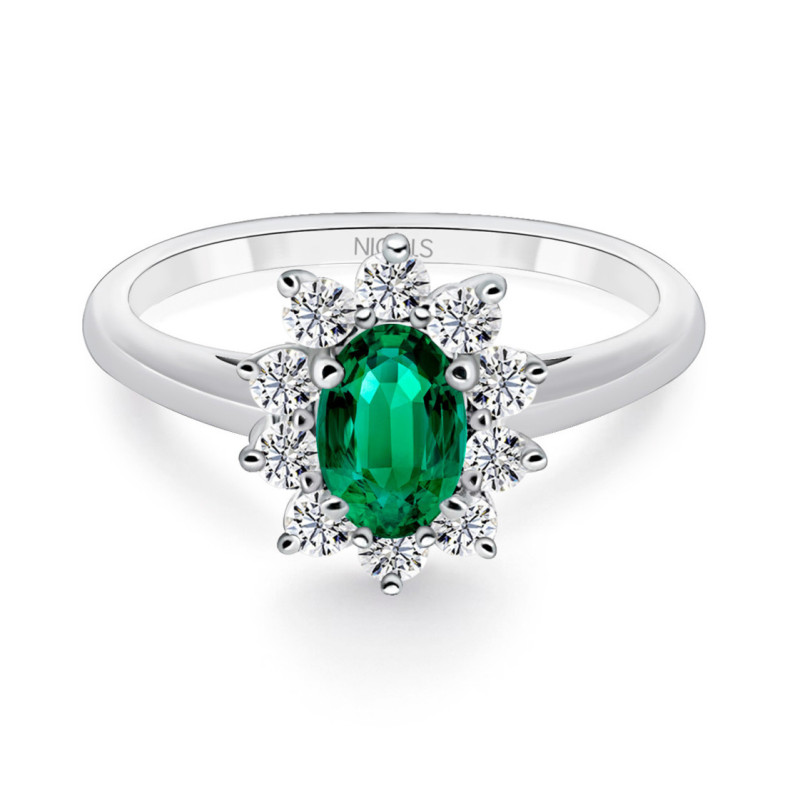 Anillo Esmeralda Dalia 0.95 - LES ANNEAUX