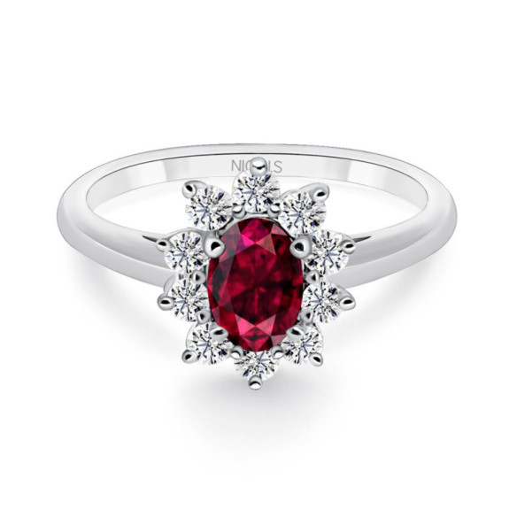 Anillo Rubi Dalia 1.30 - Anillos de Rubí