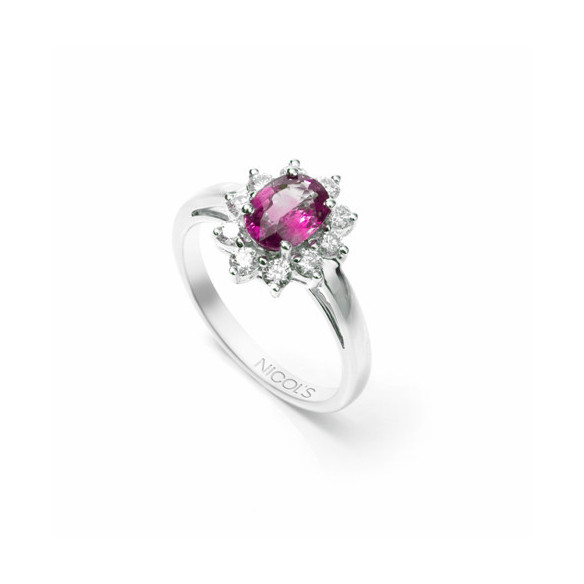 Anello Dalia Rubino 1.30 - Anelli di rubino