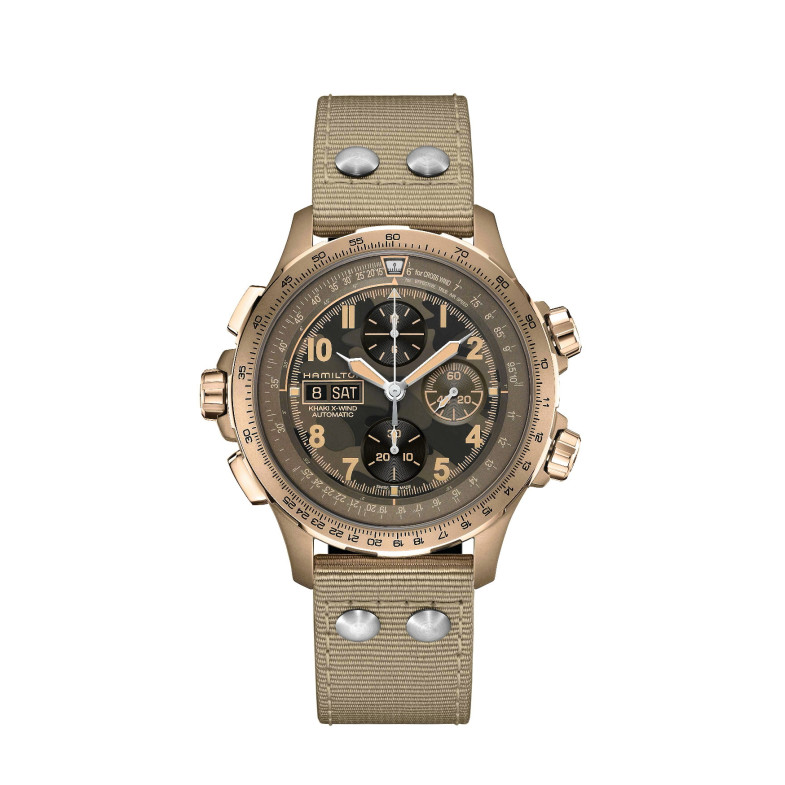 Hamilton Chaki X-Wind Auto Chrono - Khaki Aviation