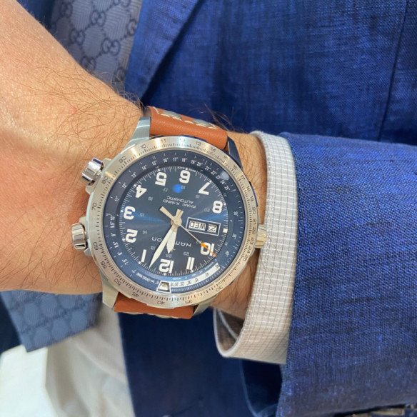 Hamilton Khaki X-Wind Day Date Auto - Khaki Aviation