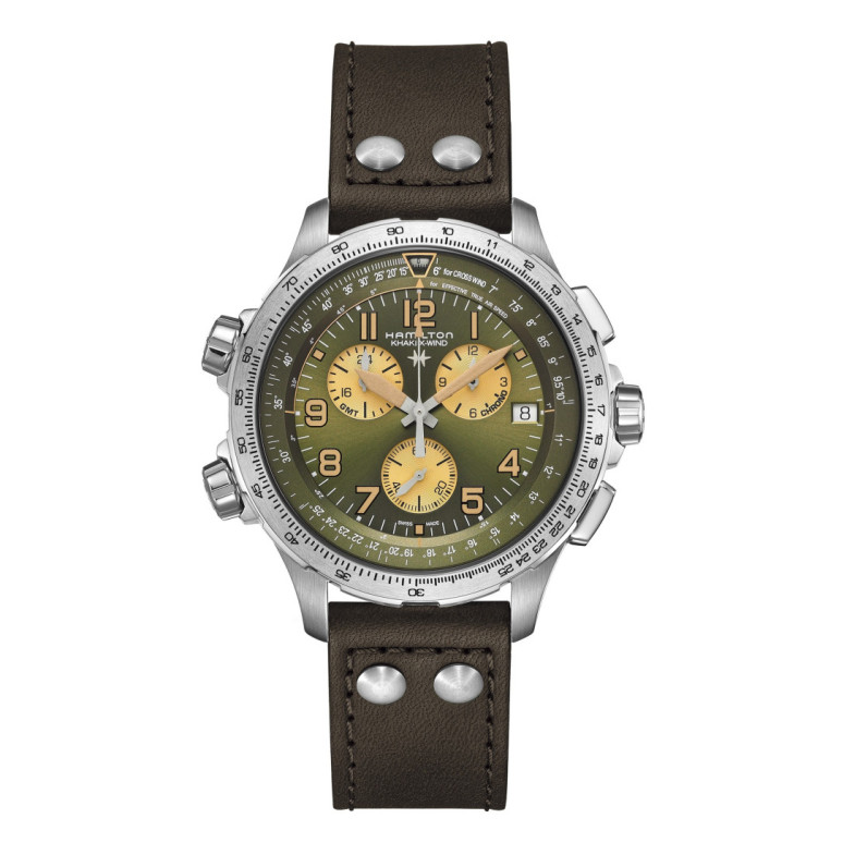 Hamilton Khaki X-Wind Gmt Chrono Quartz - Khaki Aviation