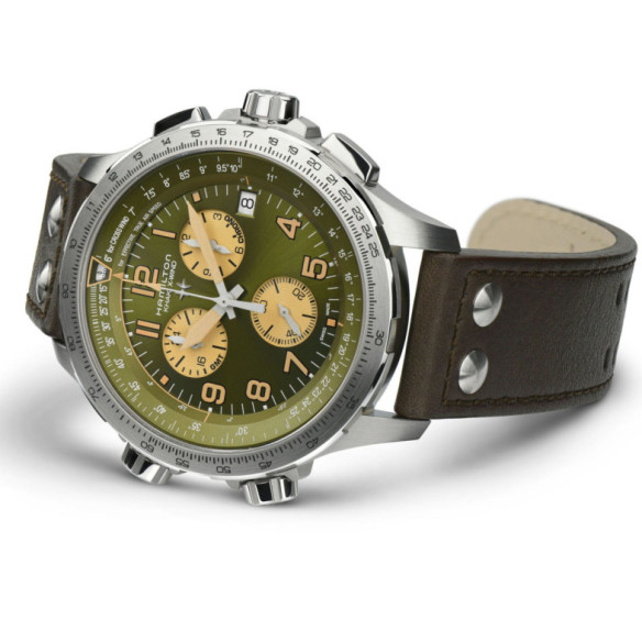 Hamilton Khaki X-Wind Gmt Chrono Quartz - Khaki Aviation