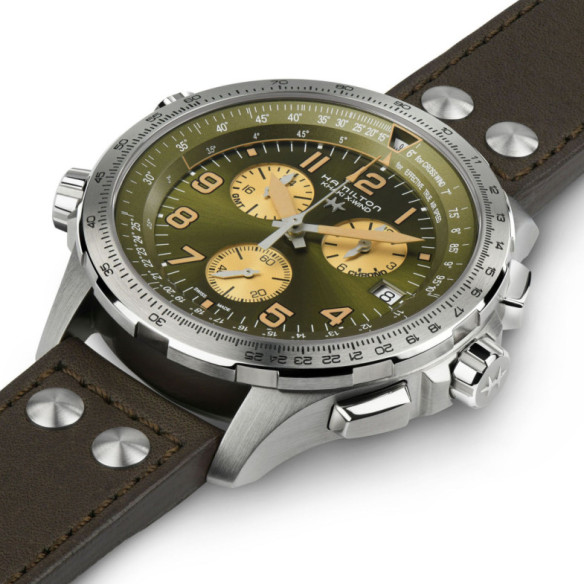 Hamilton Khaki X-Wind Gmt Chrono Quartz - Khaki Aviation