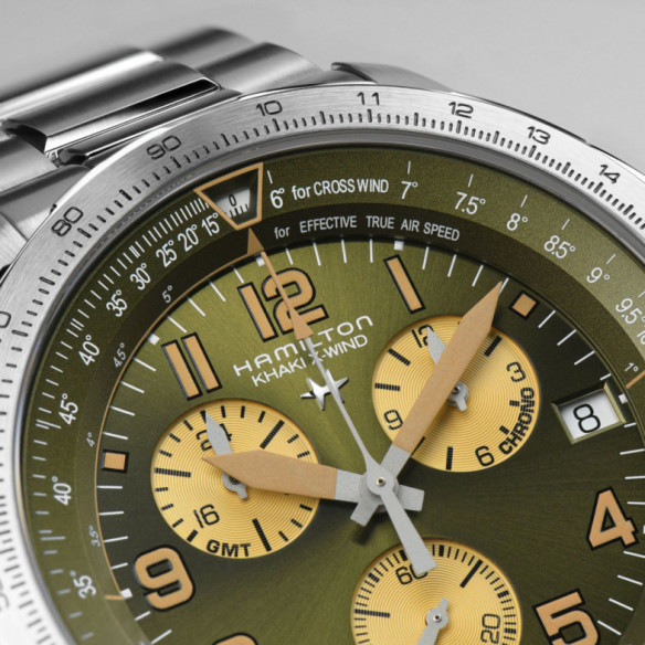 Hamilton Khaki X-Wind Gmt Chrono Quartz - Khaki Aviation