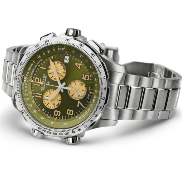Hamilton Khaki X-Wind Gmt Chrono Quartz - Khaki Aviation