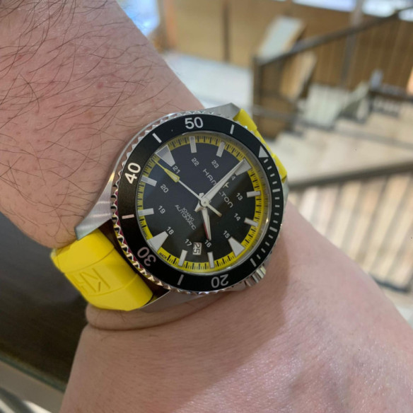 Hamilton Khaki Scuba Auto - Marinha de Khaki