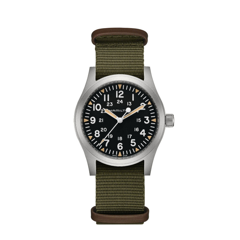 Hamilton Campo Meccanico Kaki 42Mm - Campo di Khaki