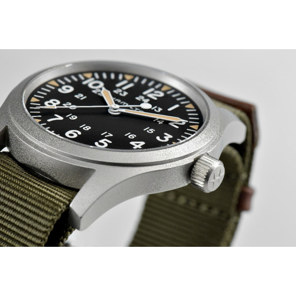 Hamilton Campo Meccanico Kaki 42Mm - Campo di Khaki