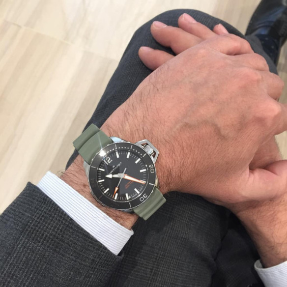 Hamilton Khaki Navy Frogman Auto - Khaki Navy