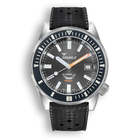 Squale Matic Black Rubber - SQUALE