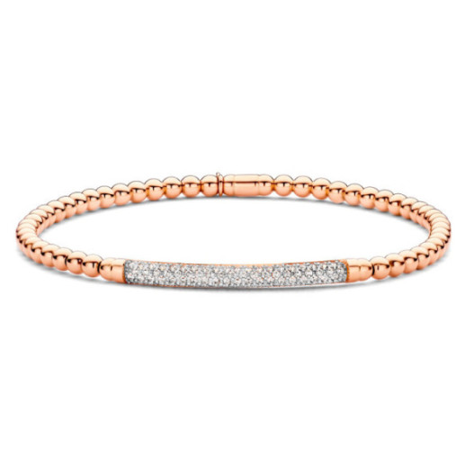 Pulsera Oro y Diamantes Elástica Colette Barra - Diamant-Armbänder