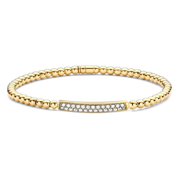 Pulsera de Diamantes y Oro Elástica Barra Media Colette - Bracelets de diamant