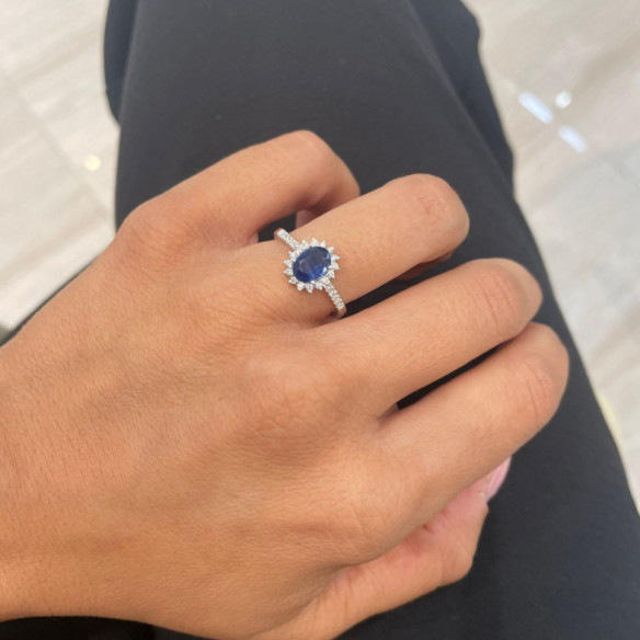 Ring Saphir Orla Dalia 0.95 - Saphiringe