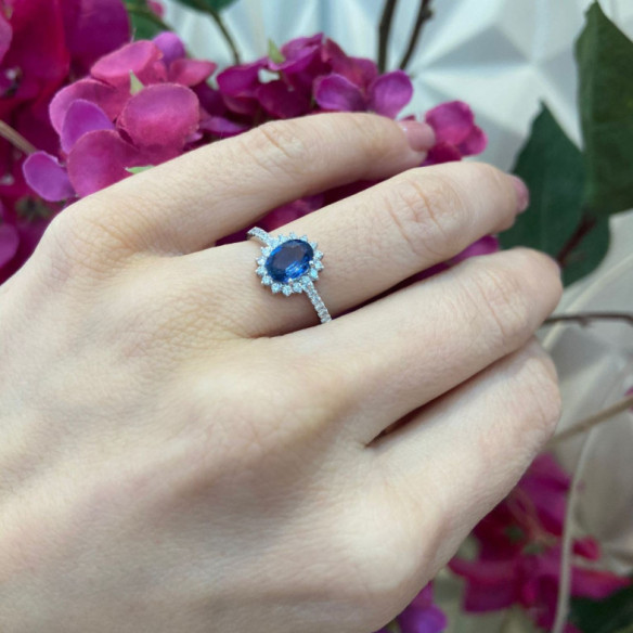 Ring Saphir Orla Dalia 0.95 - Saphiringe