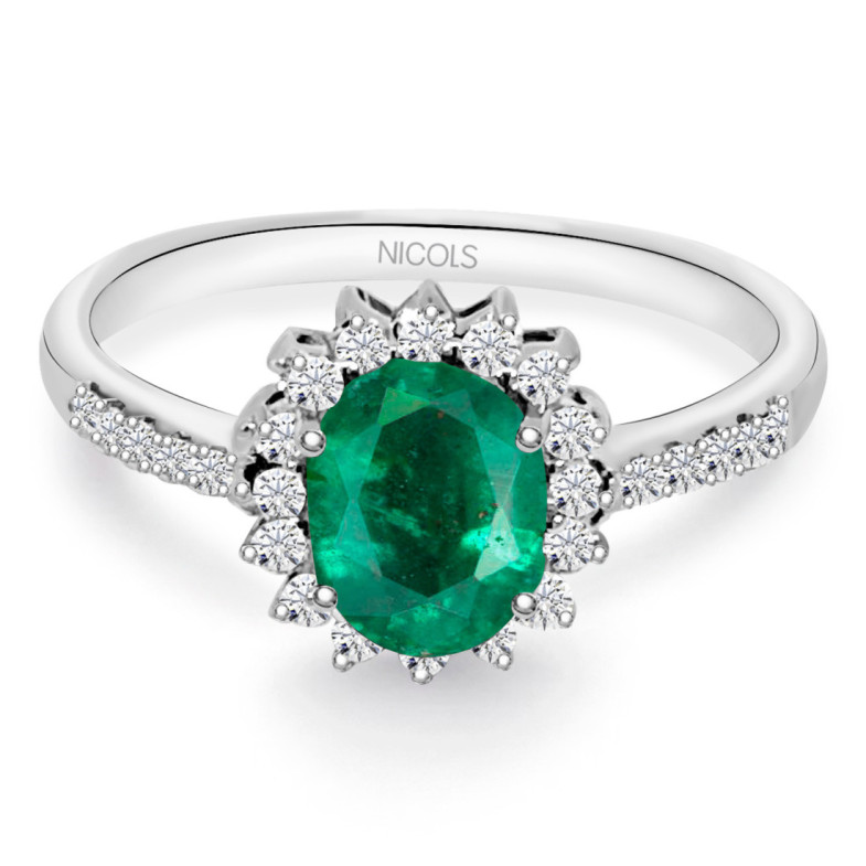 Anello Smeraldo Dalia Orla 0,95 - Smeraldo