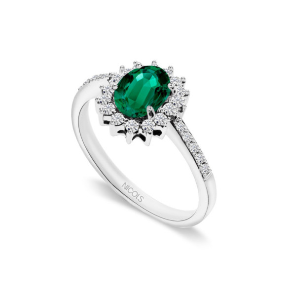 Smaragdring Orla Dalia 0.95 - Smaragdringe