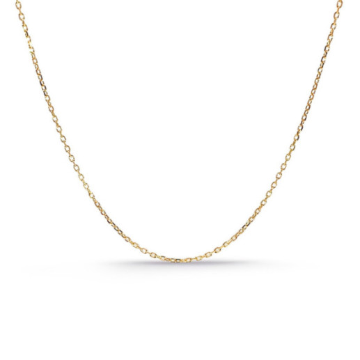 Cadena Oro 0.9mm Forzada Oval Lapidada Oro 18K 40cm - CADENAS DE ORO
