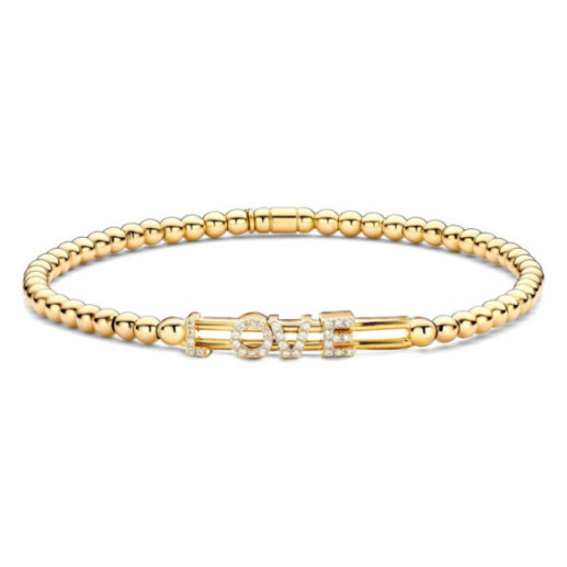 Pulsera Elástica de Oro y Diamantes LOVE Colette - Bracelets de diamant