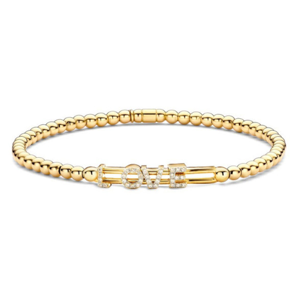 Pulsera Elástica de Oro y Diamantes LOVE Colette - Pulseiras de diamante