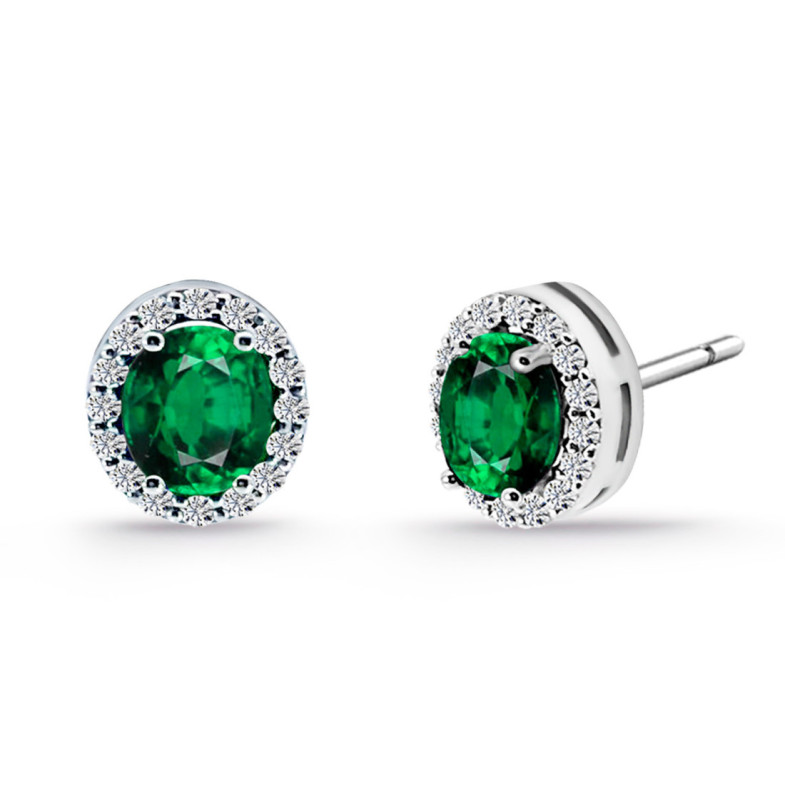 Pendientes Esmeralda Oval Sunset - Boucles d’oreilles