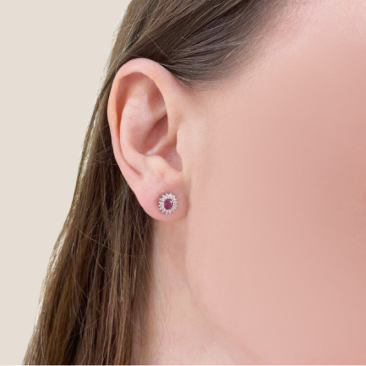 Pendientes Rubi Oval Detail - Boucles d'oreilles Rubi 2