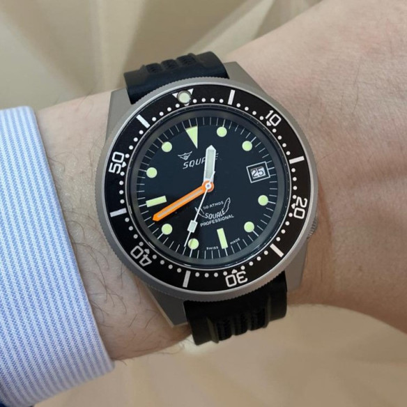 Squale 1521 Black Blasted - SQUALE