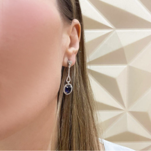 Pendientes Diamantes Zafiro Royal Jewels - Alta Joyería 2