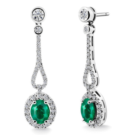 Pendientes Diamantes Esmeralda Royal Jewels - Alta Joyería
