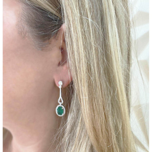 Pendientes Diamantes Esmeralda Royal Jewels - Alta Joyería 2