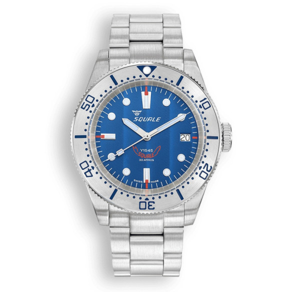 Squale 1545 Steel Blue Bracelet - SQUALE