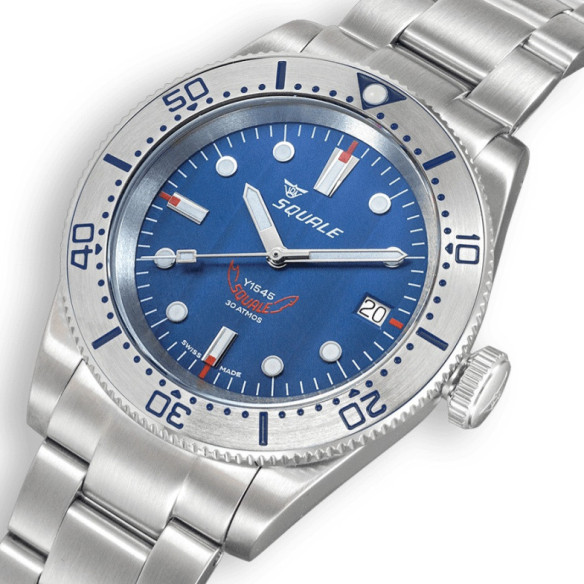 Squale 1545 Steel Blue Bracelet - SQUALE