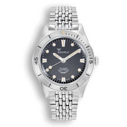 Squale Super-Squale Sunray Black Bracelet - SQUALE